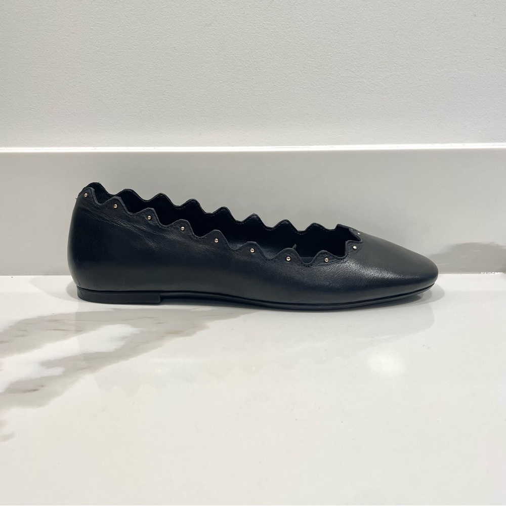 NEW Allonsi Scallop Edge Ballerina Flats (size 10)
